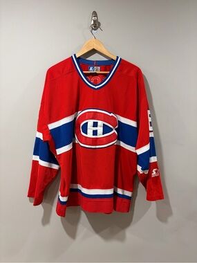 Vintage Montreal Canadiens Mark Recchi #8 Starter NHL Hockey Jersey